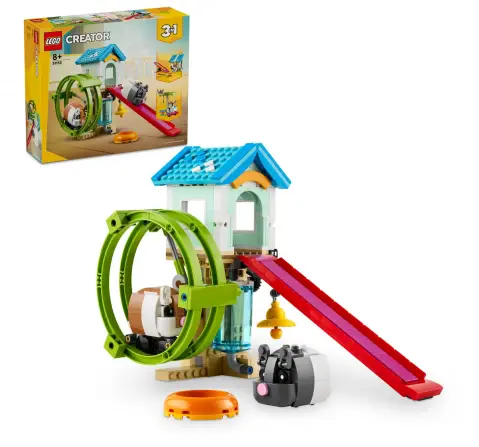 Lego Creator Hamster Wheel 3 In 1 Animal Toy Set 31155 Multicolour For Kids Ages 8Y+ (416 Pieces) 