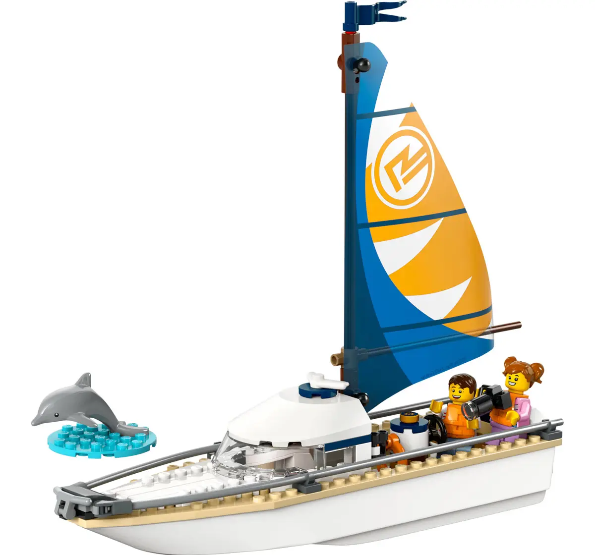 Lego City Sailboat Building Kit 60438 Multicolour For Kids Ages 5Y+ (102 Pieces) 