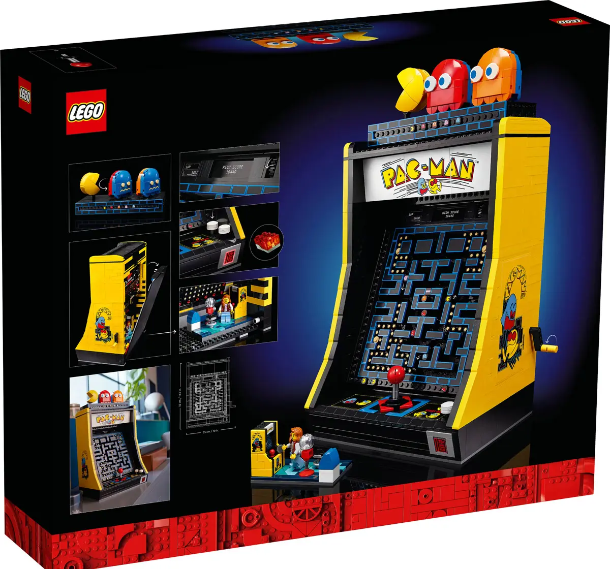 Lego Icons Pac-Man Arcade 10323 Building Kit Multicolour For Kids Ages 18Y+ (2,651 Pieces)