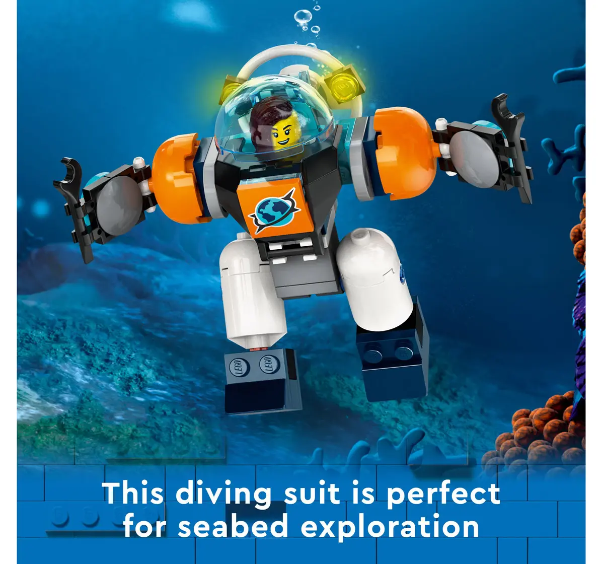 Lego City Deep-Sea Explorer Submarine 60379 Building Toy Set Multicolour For Kids Ages 7Y+ (842 Pieces)