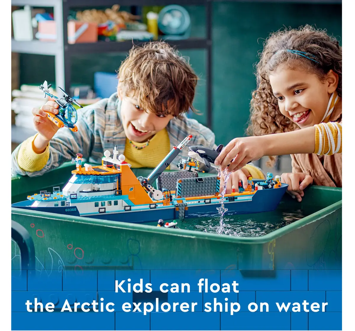 Lego City Arctic Explorer Ship 60368 Building Toy Set Multicolour For Kids Ages 7Y+ (815 Pieces)