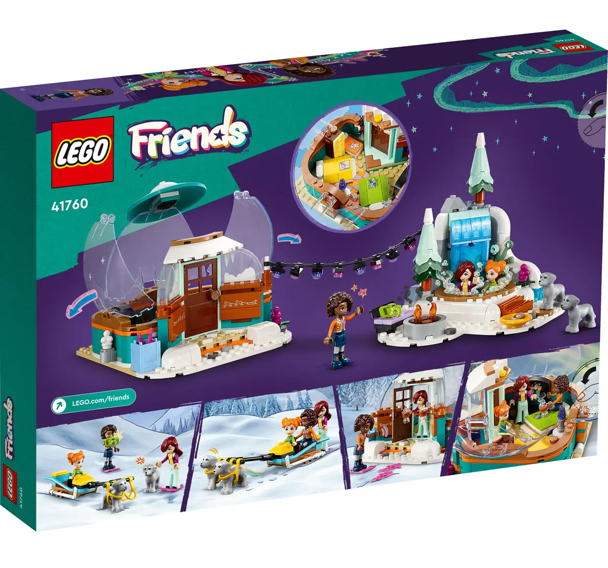 Lego Friends Igloo Holiday Adventure 41760 Building Toy Set Multicolour For Kids Ages 8Y+ (491 Pieces)