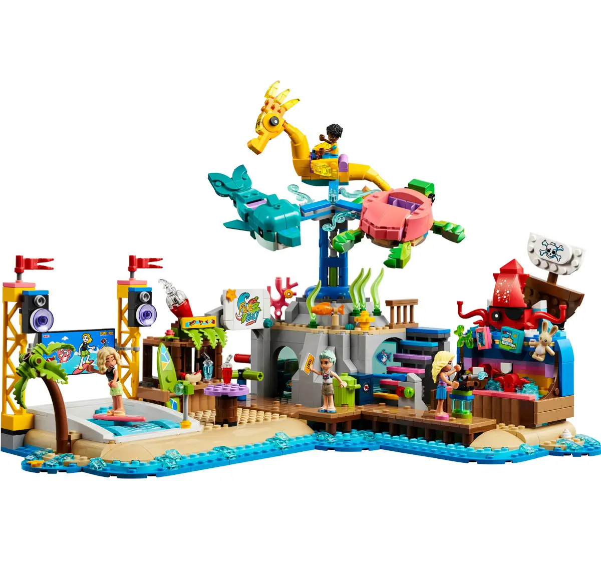 Lego Friends Beach Amusement Park 41737 Building Toy Set Multicolour For Kids Ages 12Y+ (1,348 Pieces)