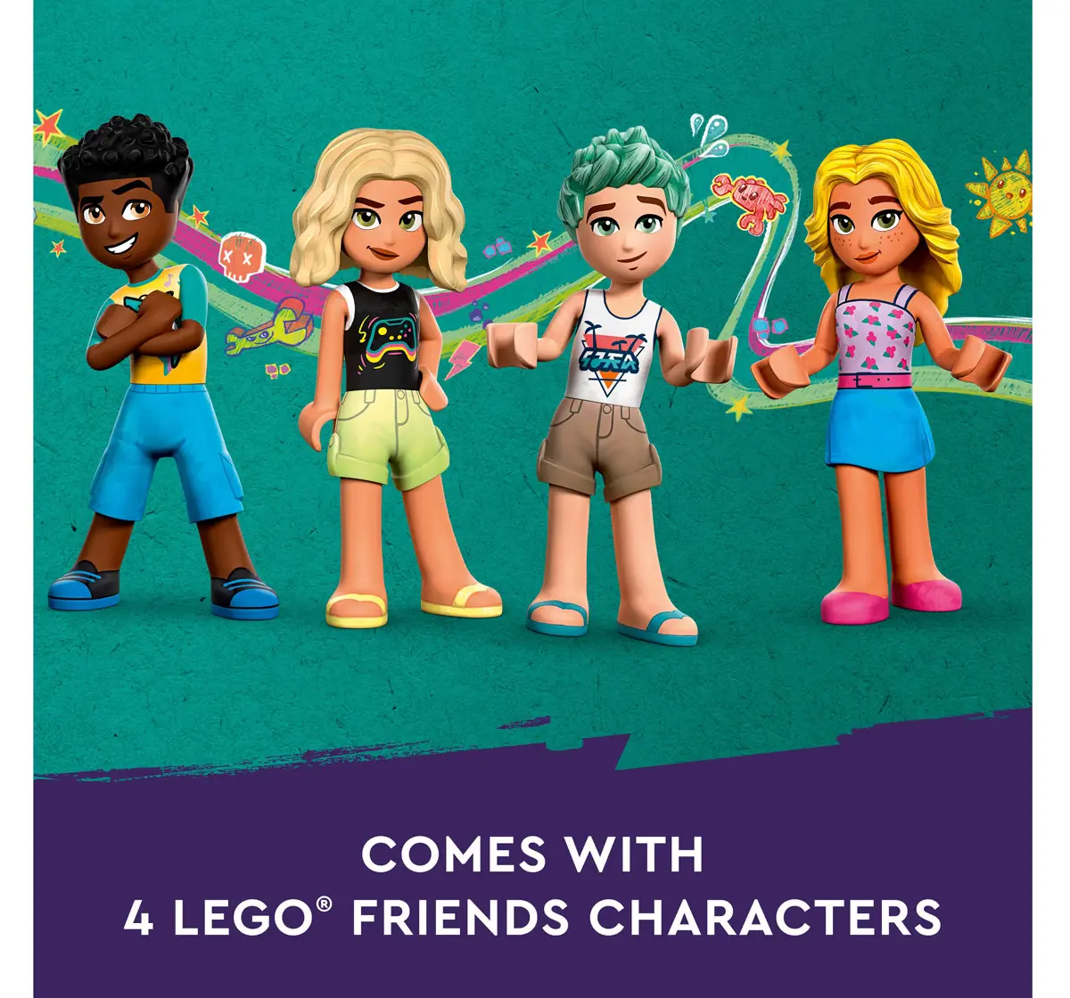 Lego Friends Beach Amusement Park 41737 Building Toy Set Multicolour For Kids Ages 12Y+ (1,348 Pieces)