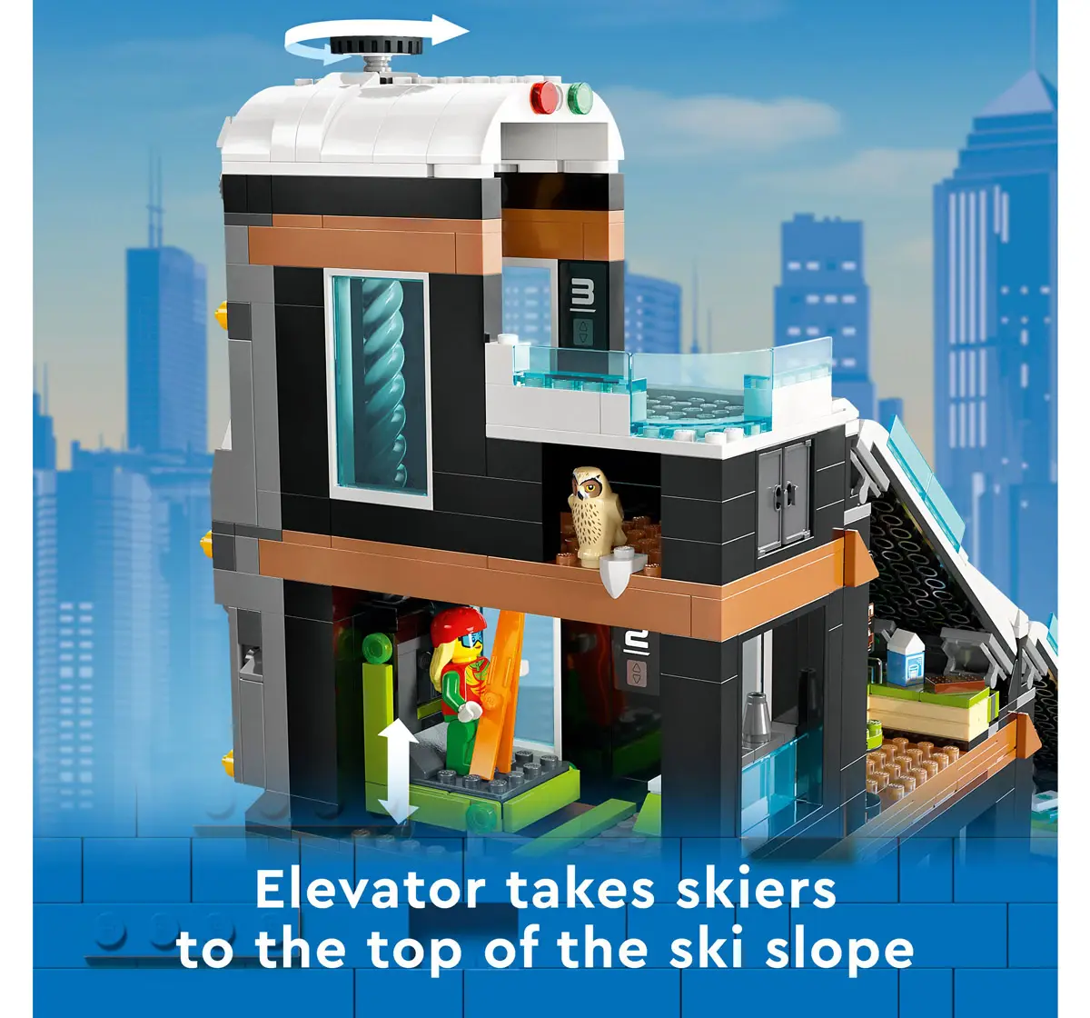 Lego City Ski And Climbing Center 60366 Building Toy Set Multicolour For Kids Ages 7Y+ (1,054 Pieces)