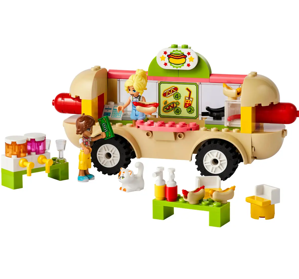 Lego Friends Hot Dog Food Truck Toy 42633 Multicolour For Kids Ages 4Y+ (100 Pieces) 