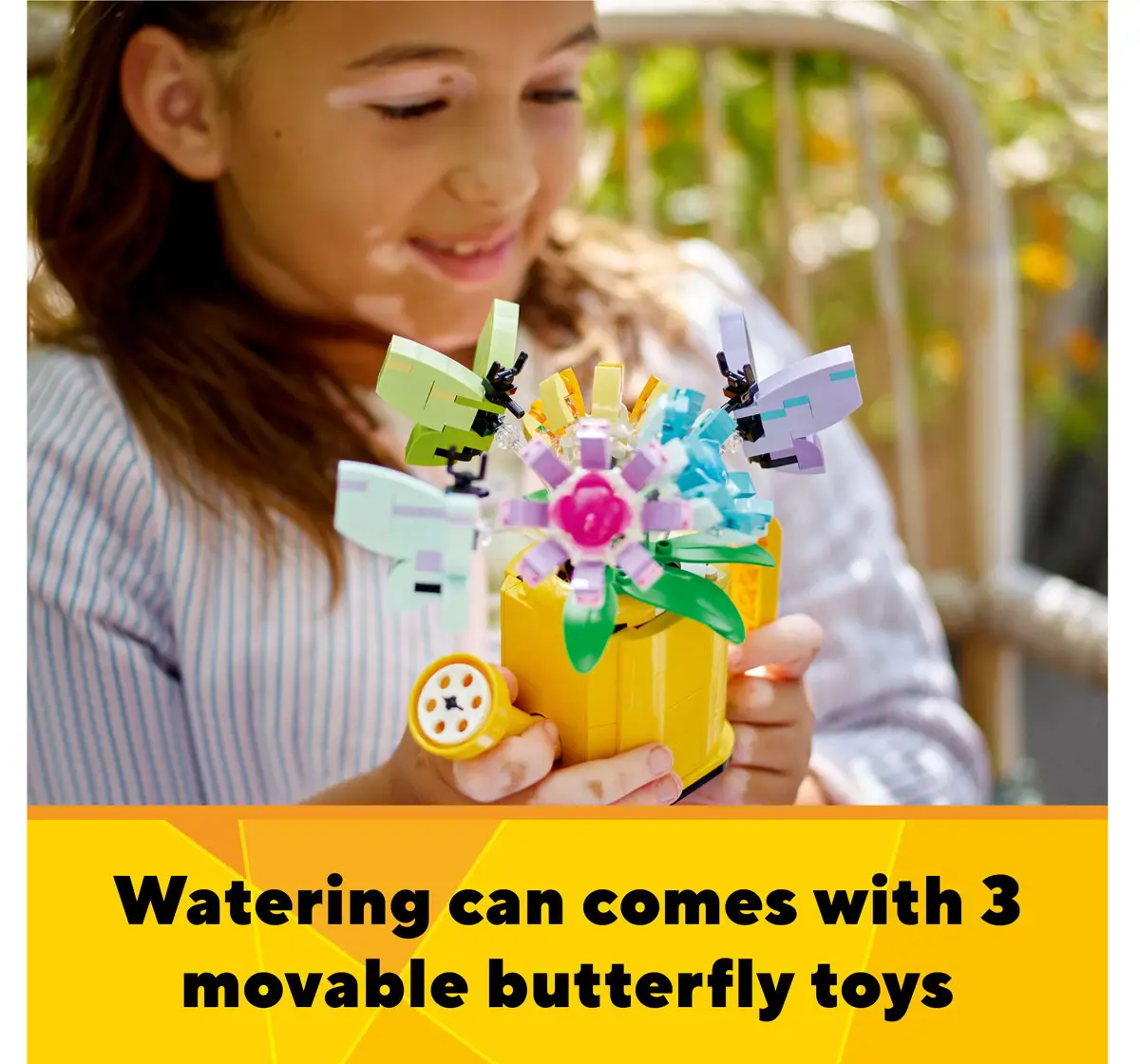 Lego Creator Flowers In Watering Can 3 In 1 Toy 31149 Multicolour For Kids Ages 8Y+ (420 Pieces)