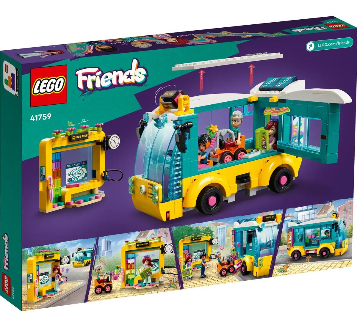 Lego Friends Heartlake City Bus 41759 Building Toy Set Multicolour For Kids Ages 7Y+ (480 Pieces)