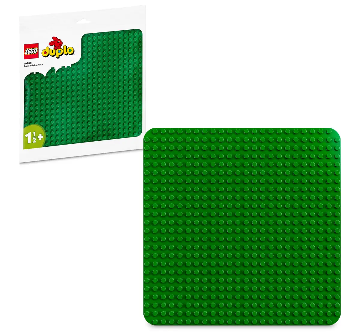 LEGO Duplo Building Plate 10980 Constrution Toy Green For Kids Ages 18M+ (1 Piece)