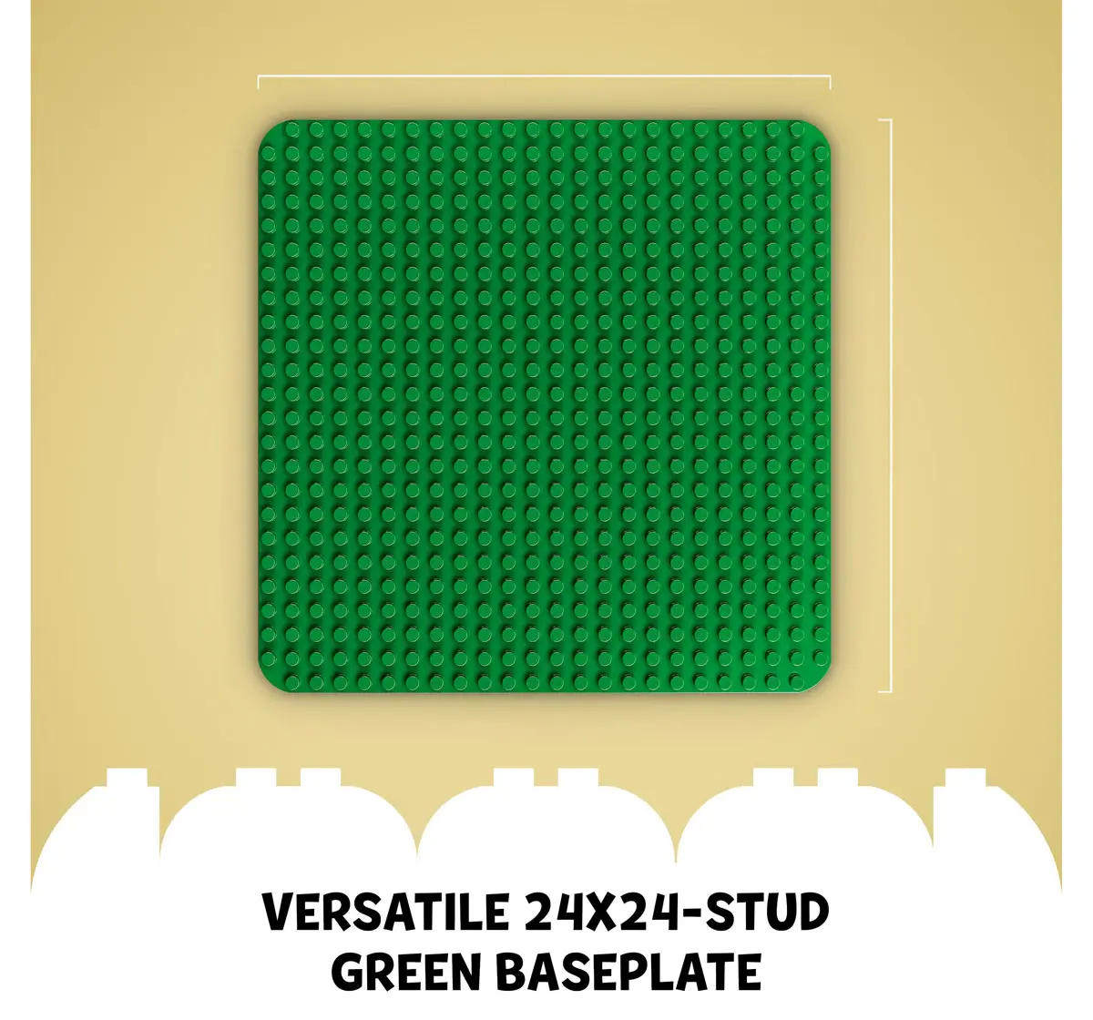 LEGO Duplo Building Plate 10980 Constrution Toy Green For Kids Ages 18M+ (1 Piece)