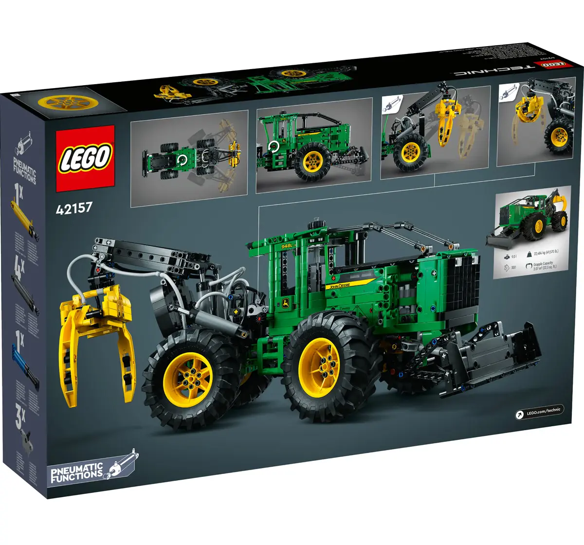 Lego Technic John Deere 948L-Ii Skidder 42157 Building Toy Set Multicolour For Kids Ages 11Y+ (1,492 Pieces)