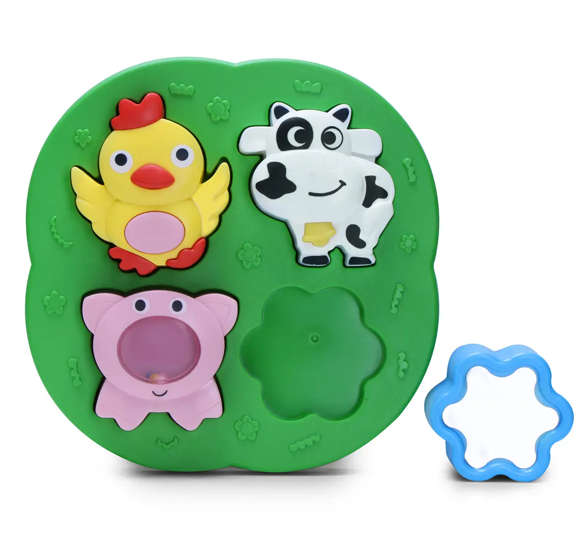 ABC Farm Puzzle With Rattles Multicolour, 12M+