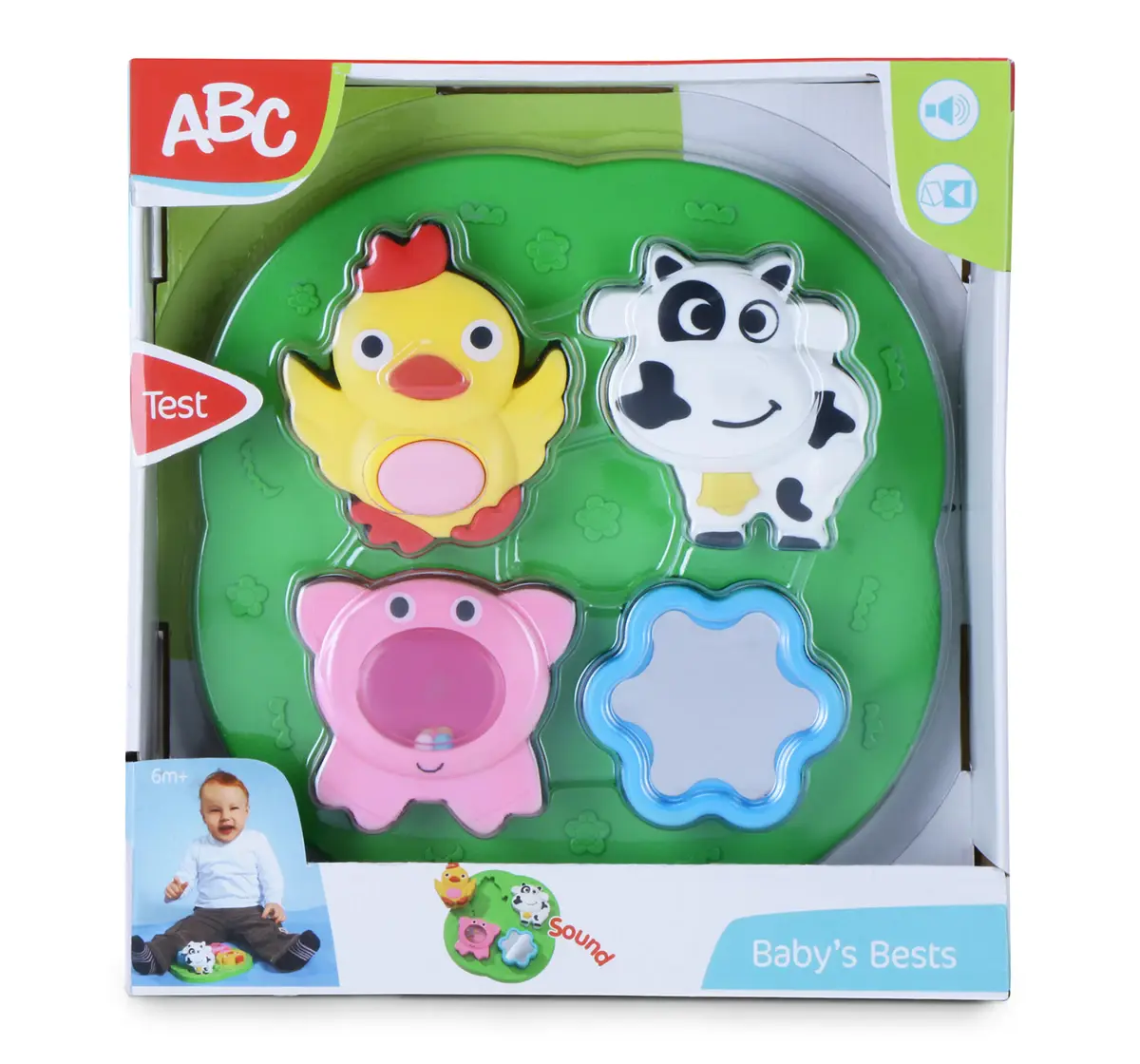 ABC Farm Puzzle With Rattles Multicolour, 12M+