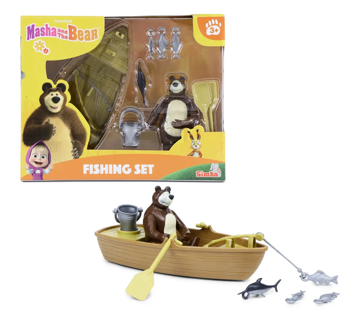 Masha And The Bear Simba Masha Playset Boat Multicolour, 3Y+