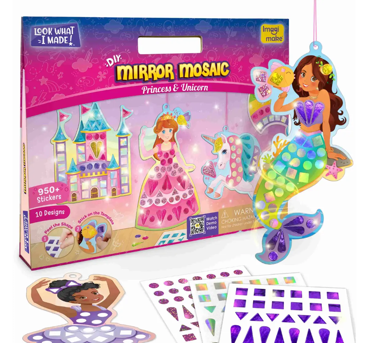 Imagimake Mirror Mossaic - Princess & Unicorn, 3Y+