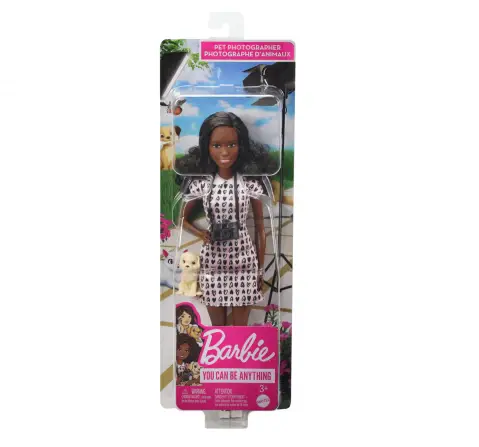 Barbie Career Pet Photographer Doll Multicolour For Girls Ages 3Y+