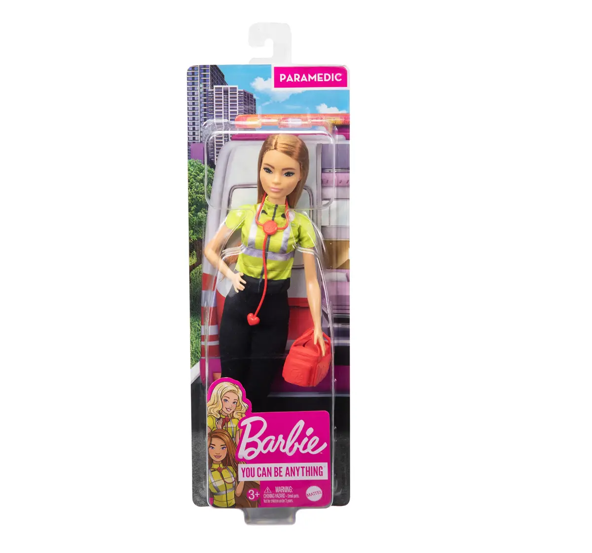 Barbie Career Paramedic Doll Multicolour For Girls Ages 3y 1274