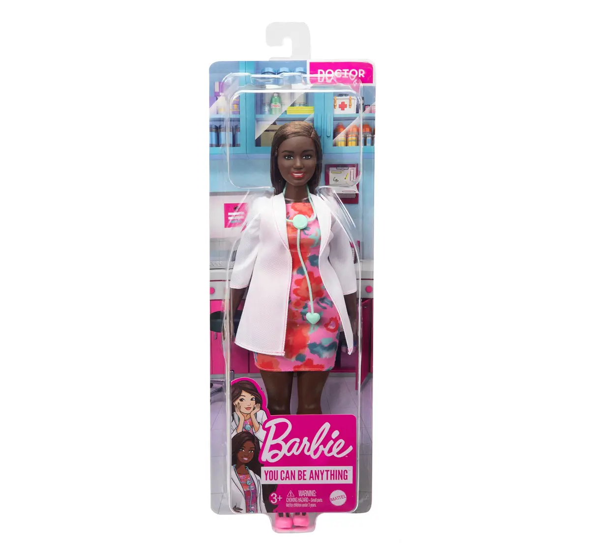 Barbie Doctor Doll Multicolour For Girls Ages 3Y+