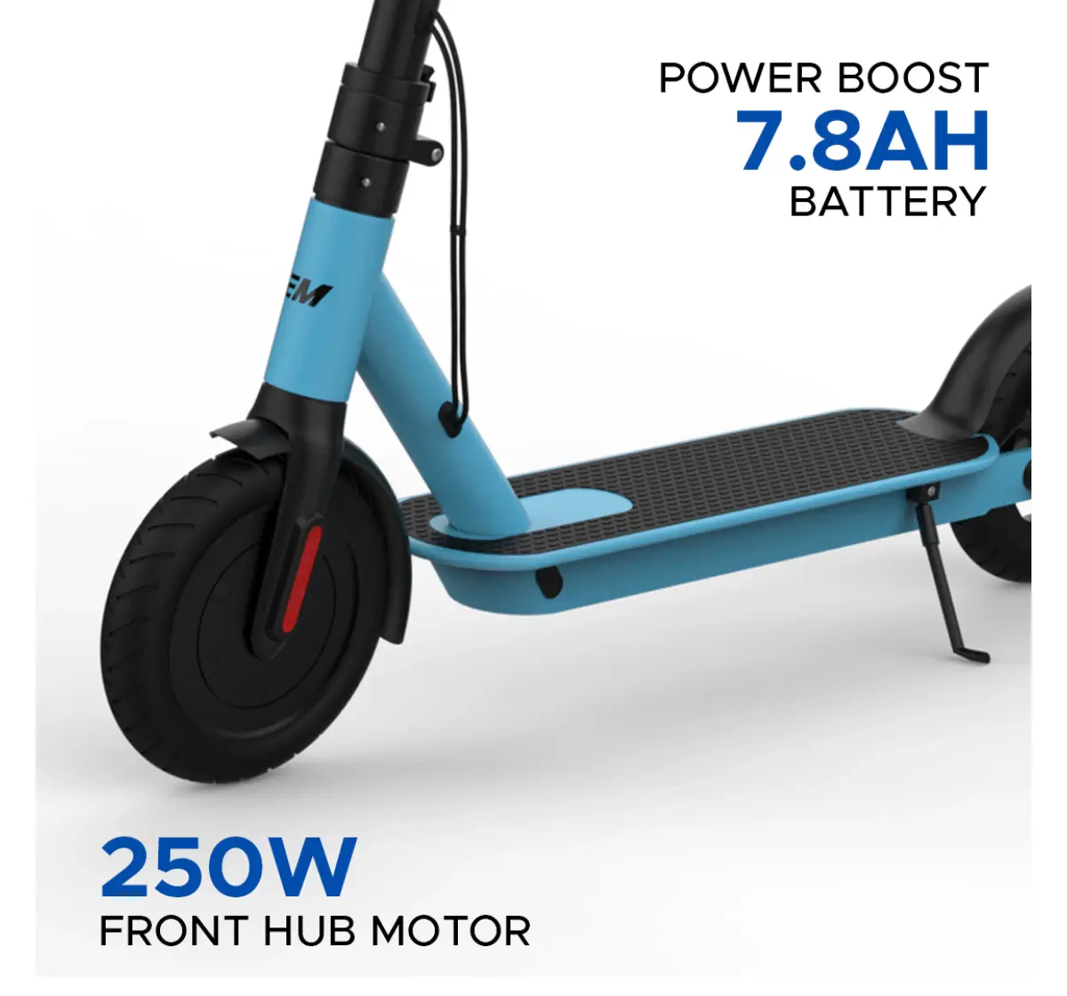 Emotorad Lil E Electric Kick Scooter Foldable Aluminium Alloy Frame, 7.8Ah Battery, 250W Front Hub Motor, Easy Acceleration With Upto 25 Km Range, Blue, 12Y+