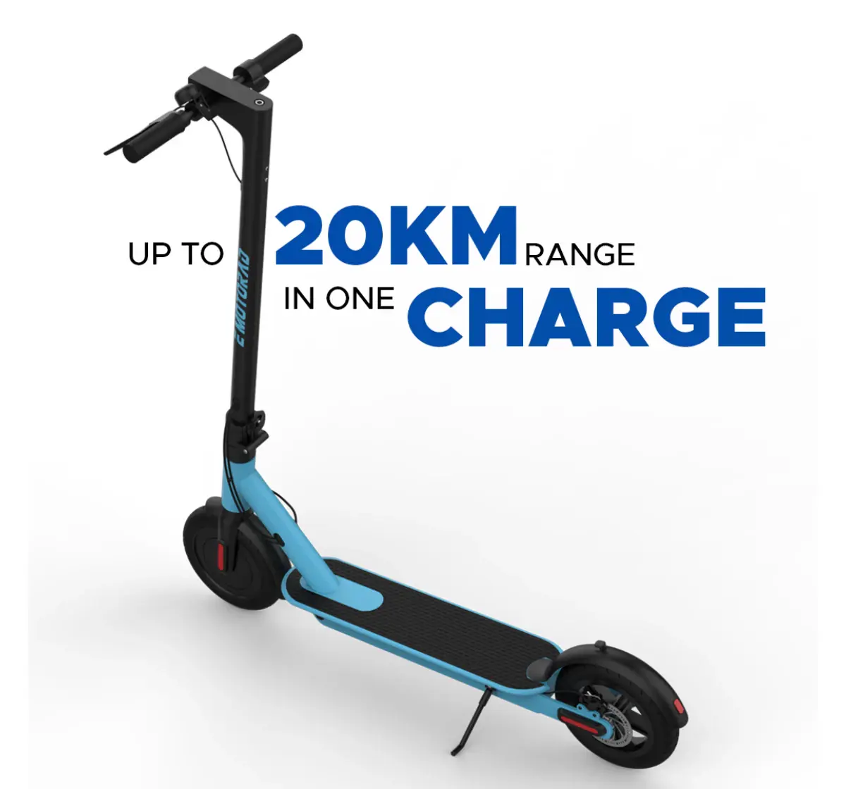 Emotorad Lil E Electric Kick Scooter Foldable Aluminium Alloy Frame, 7.8Ah Battery, 250W Front Hub Motor, Easy Acceleration With Upto 25 Km Range, Blue, 12Y+