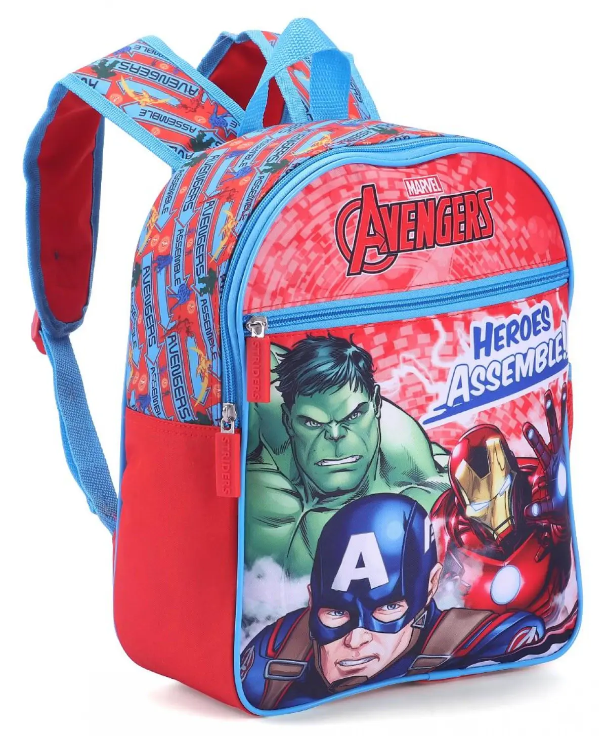 Striders 13 inches Avengers School Bag A Playful Companion for School Days Multicolor For Kids Ages 2Y+
