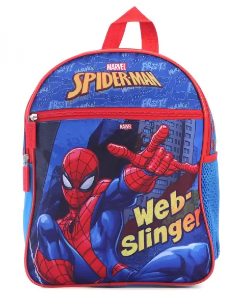 Striders 13 inches Spiderman School Bag Inspire Learning with Spider-Man's Style Multicolor For Kids Ages 2Y+