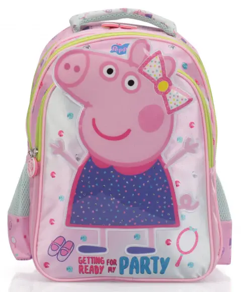 Striders 16 inches Peppa Pig-Inspired School Bag for Little Explorers Multicolour, 6Y+