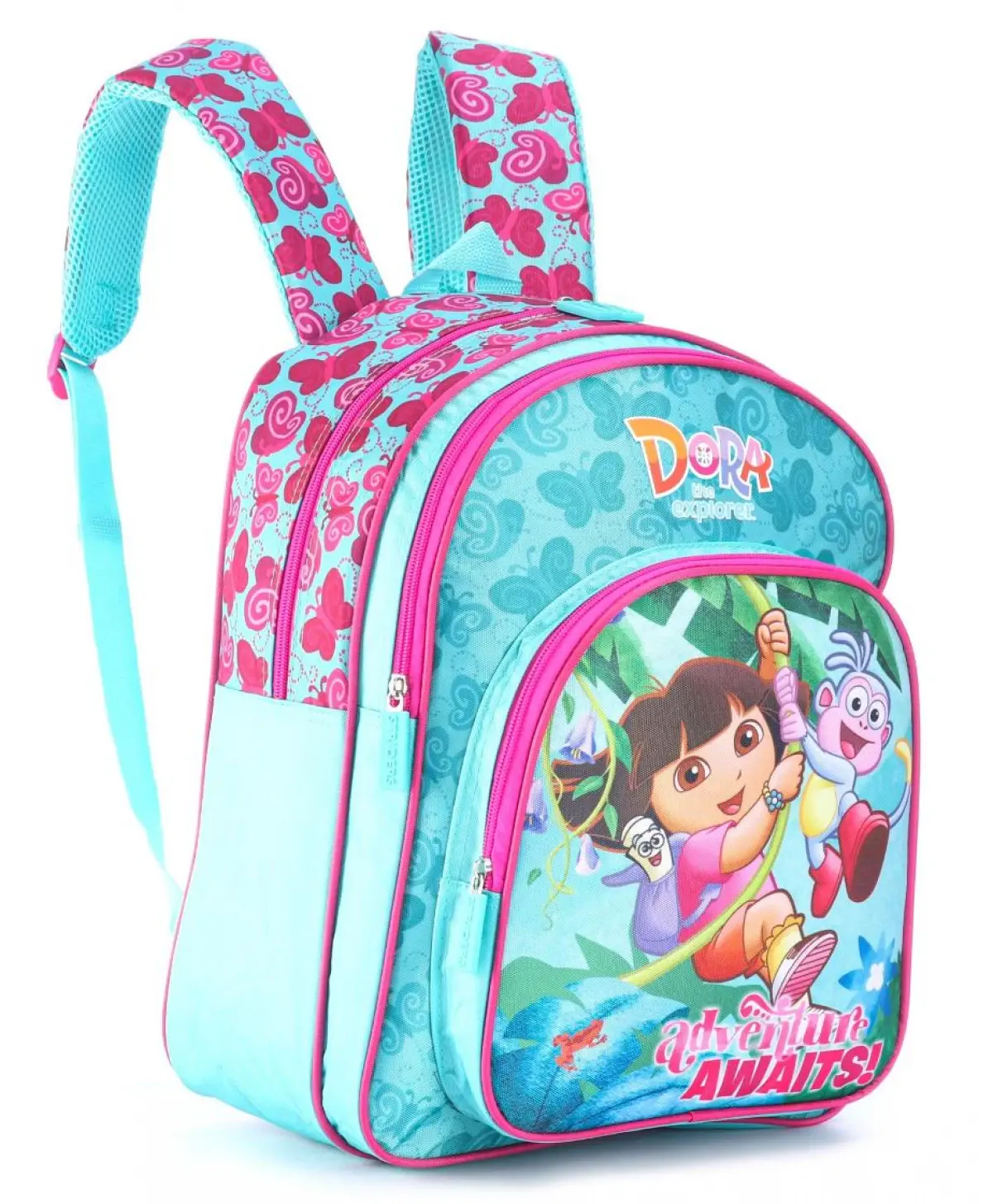 Striders 16 inches Dora the Explorer-Inspired School Bag for Young Adventurers Multicolour For Kids Ages 6Y+