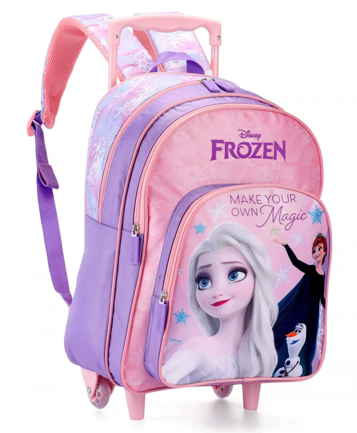 Striders 18 inches Frozen-Inspired School Trolley Bag for Winter Wonderland Adventures Multicolor For Kids Ages 8Y+