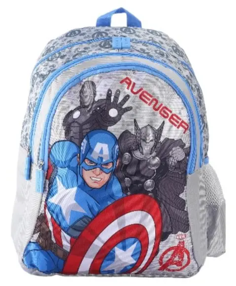 Striders 16 inches Avengers School Bag A Playful Companion for School Days Multicolor For Kids Ages 6Y+
