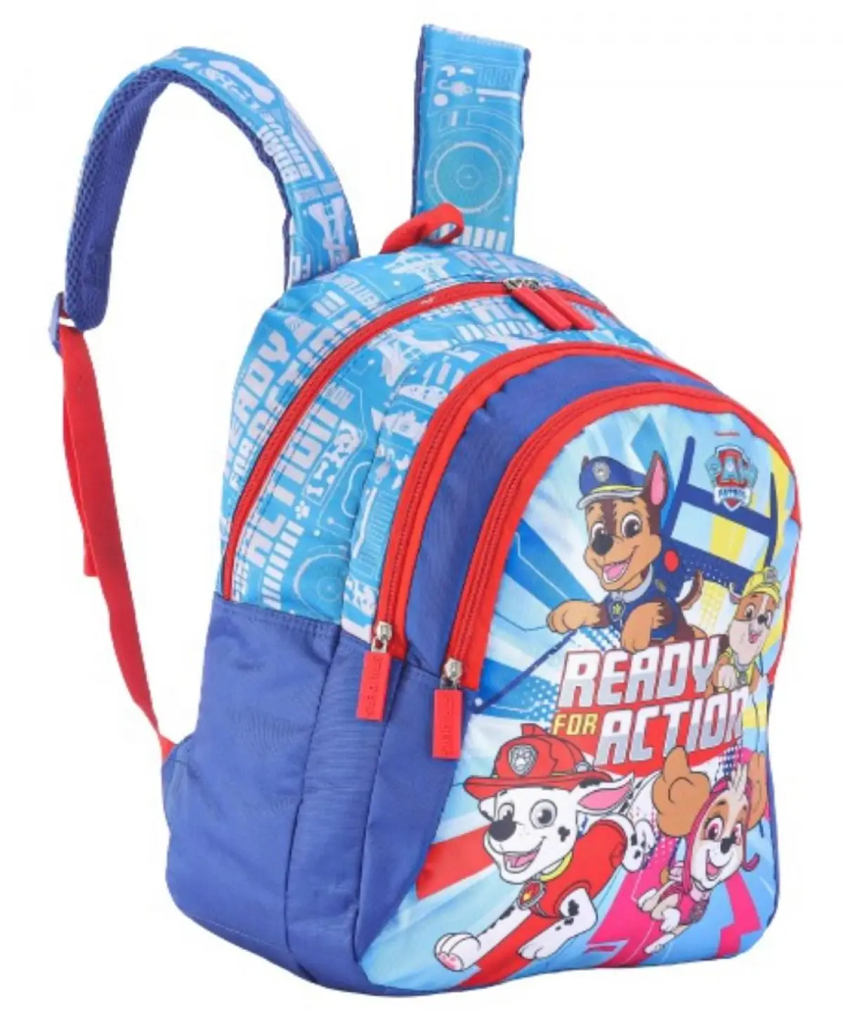 Striders 16 inches Paw Patrol-Inspired School Bag for Little Rescuers Paws and Adventures Multicolour For Kids Ages 6Y+