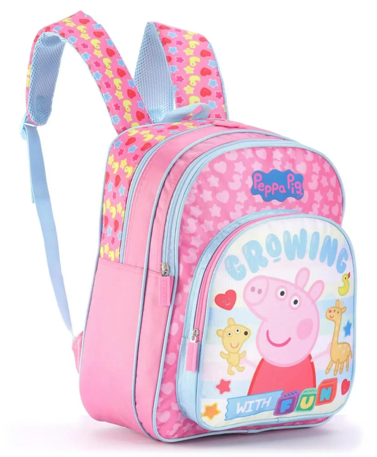 Striders 14 inches Peppa Pig-Inspired School Bag for Little Explorers Multicolor For Kids Ages 3Y+
