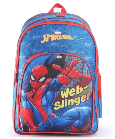 Striders 16 inches Spiderman School Bag Inspire Learning with Spider-Man's Style Multicolor For Kids Ages 6Y+