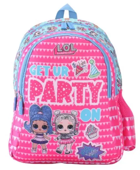 Striders 14 inches LOL Surprise School Bag - Trendy Style for Little Fashionistas Multicolor For Kids Ages 3Y+