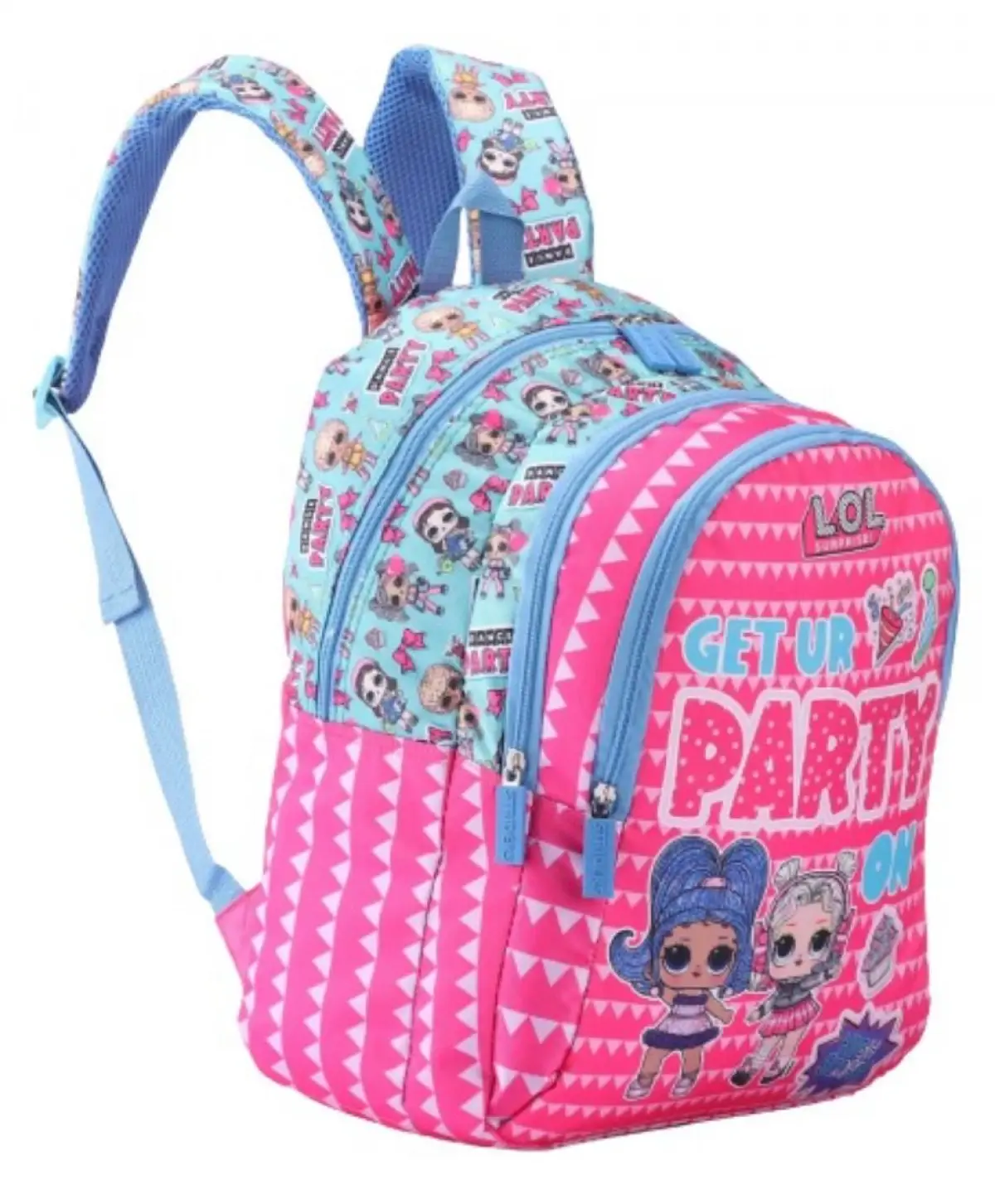 Striders 16 inches LOL Surprise School Bag - Trendy Style for Little Fashionistas Multicolor For Kids Ages 6Y+