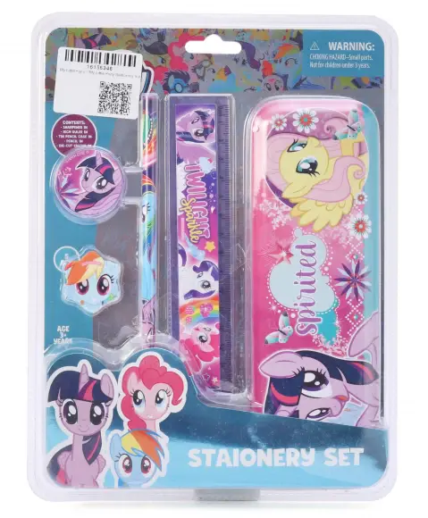 Striders My Little Pony Stationery Set (5Pcs) With My Little Pony Theme, 3Y+, Multicolour