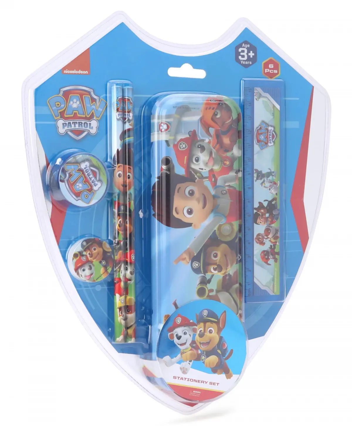 Striders Paw Patrol Stationery Set (6Pcs) With Paw Patrol Theme, 3Y+, Multicolour