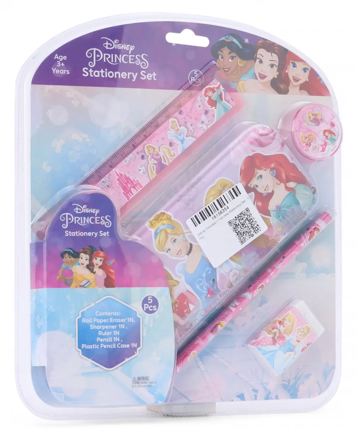 Striders Princess Stationery Set (5Pcs) With Princess Theme, 3Y+, Multicolour