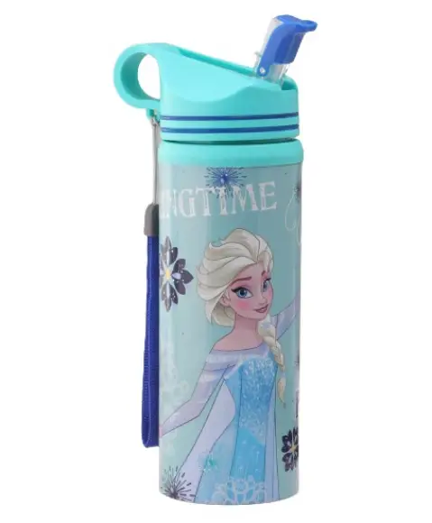 Striders Arctic Chill Frozen Water Bottle 500ml Stainless Steel Ice Cold Hydration For Kids Ages 3Y+