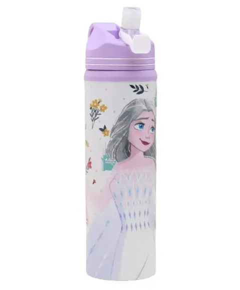 Striders Arctic Chill Frozen Water Bottle 700ml Stainless Steel Ice Cold Hydration, 3Y+, Multicolour
