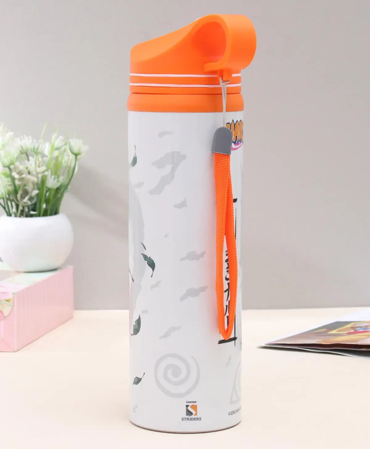 Striders Naruto Inspired Water Bottle 700ml Leak-Proof, BPA Free, Eco-Friendly, 3Y+, Multicolour