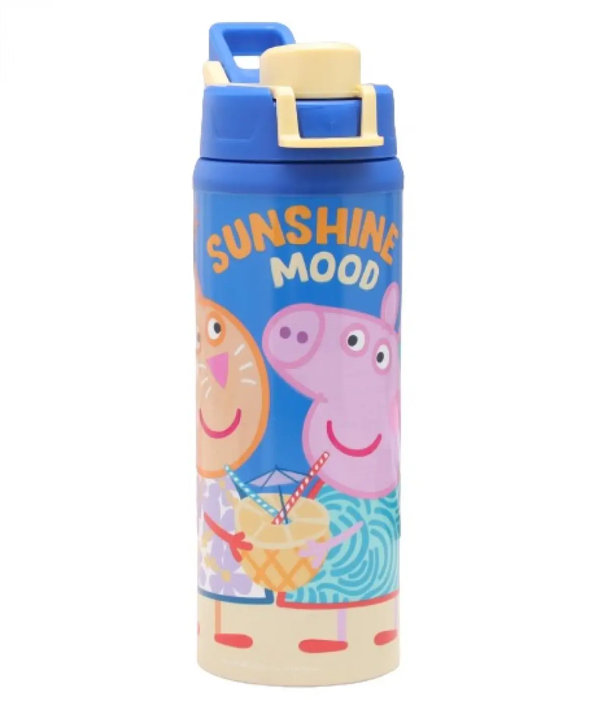 Striders Peppa Pig Sipper Bottle 500ml Quench Your Little One's Thirst in Style, 3Y+, Multicolour