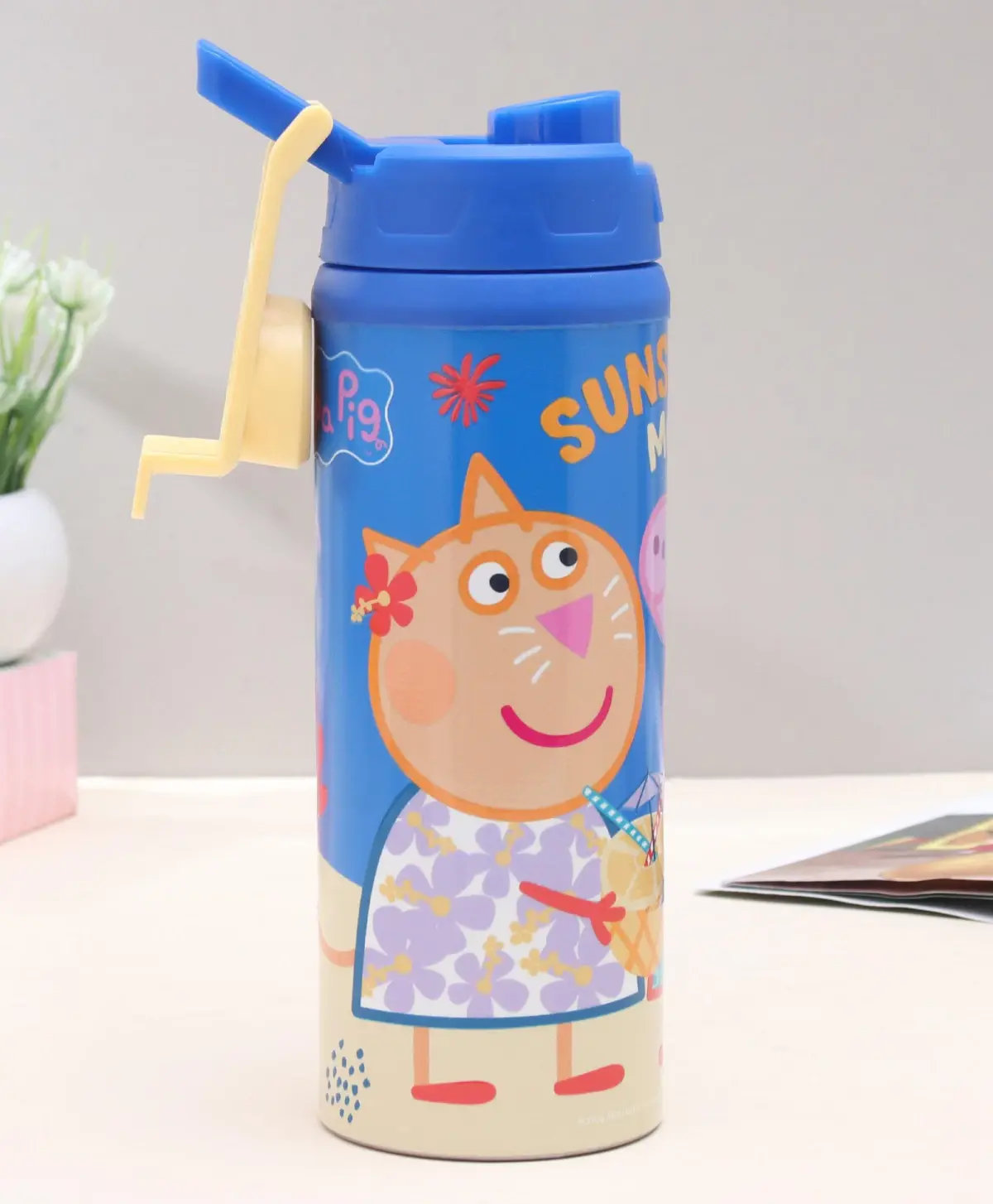 Striders Peppa Pig Sipper Bottle 500ml Quench Your Little One's Thirst in Style, 3Y+, Multicolour