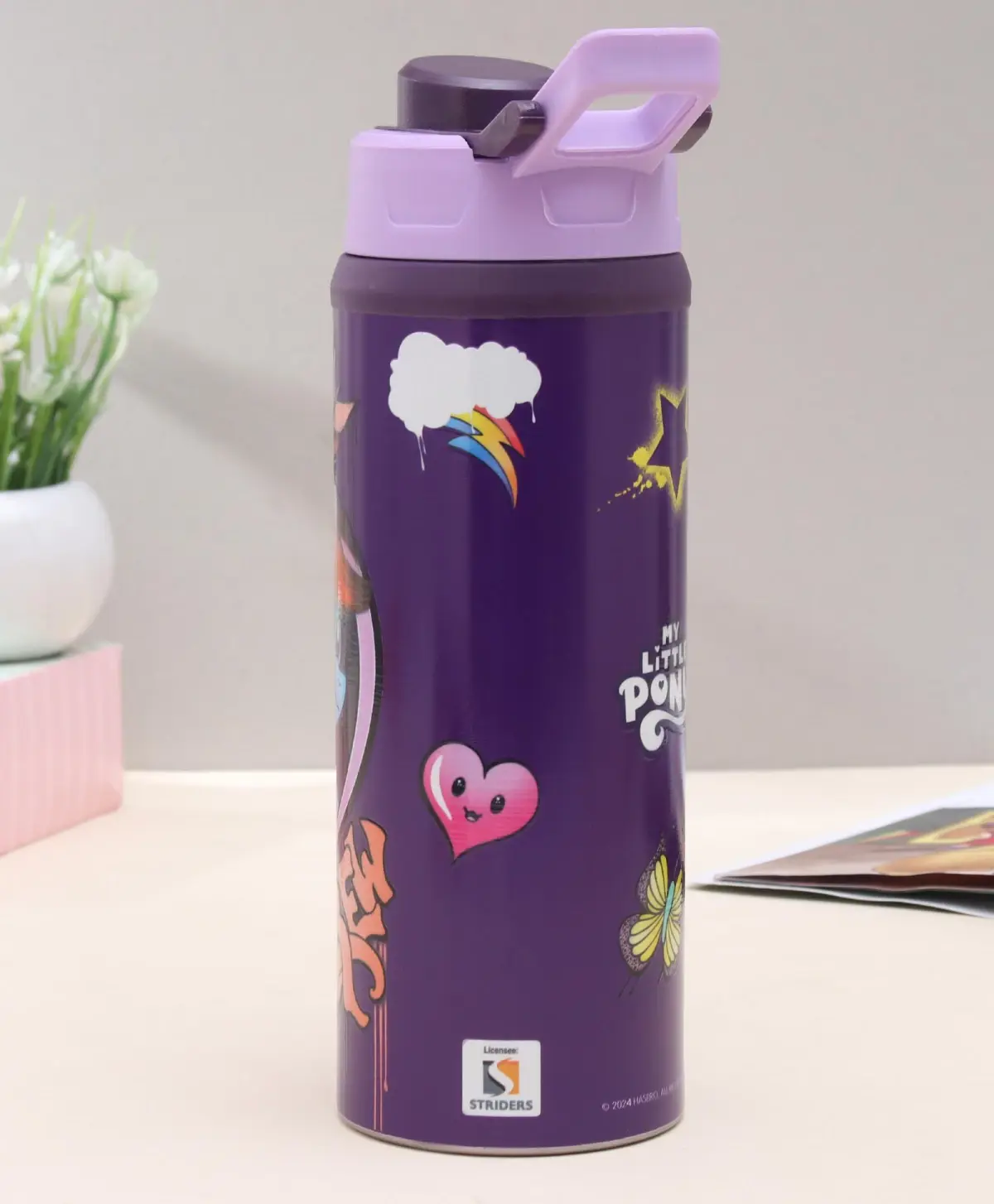 Striders Magical My Little Pony Sipper Bottle 500ml for Happy Hydration, 3Y+, Multicolour