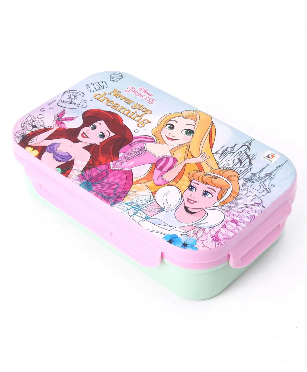 Striders Disney Princess Lunch Box with Insulated Steel Container Magical Mealtime Companion, 3Y+, Multicolour