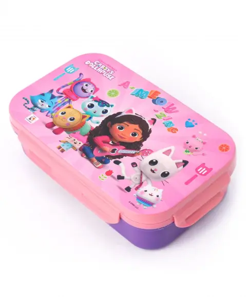 Striders Gabby's Dollhouse Insulated Lunch Box with Steel Container, 3Y+, Multicolour