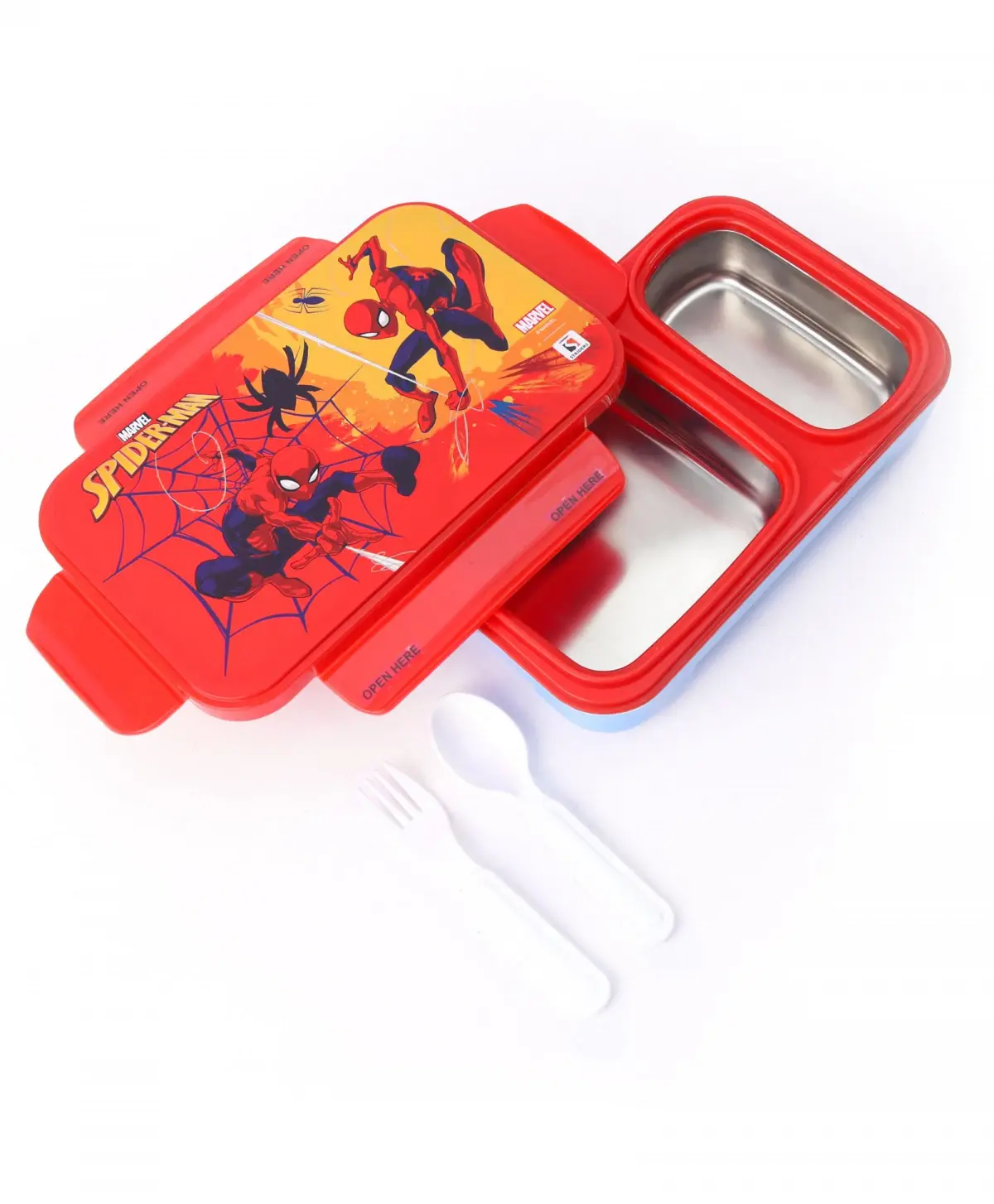 Striders Spiderman Lunch Box The Ultimate Heroic Mealtime Companion, 3Y+, Multicolour