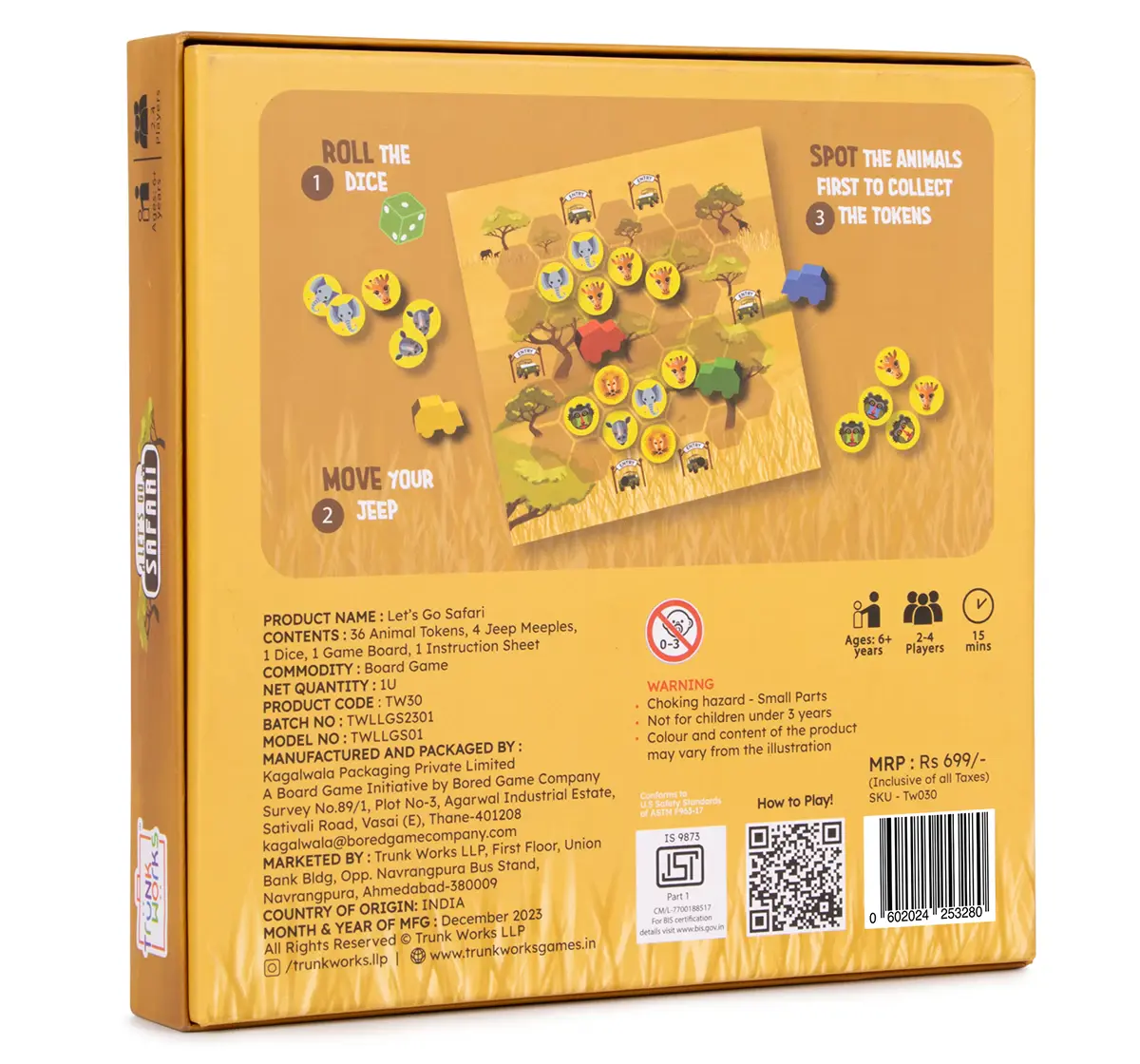 Trunkworks Hungry Hoppers, Family Strategy Board Game for Kids, 8Y+