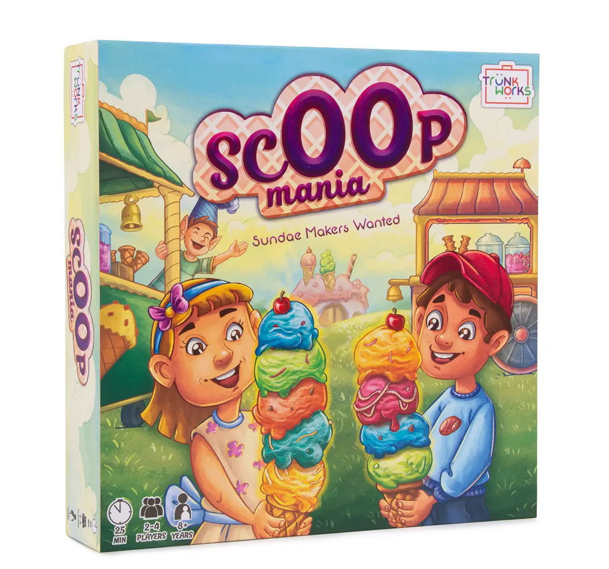 Trunkworks Scoop Mania, Family Strategy Board Game, Fun Set Collection Game, 8Y+