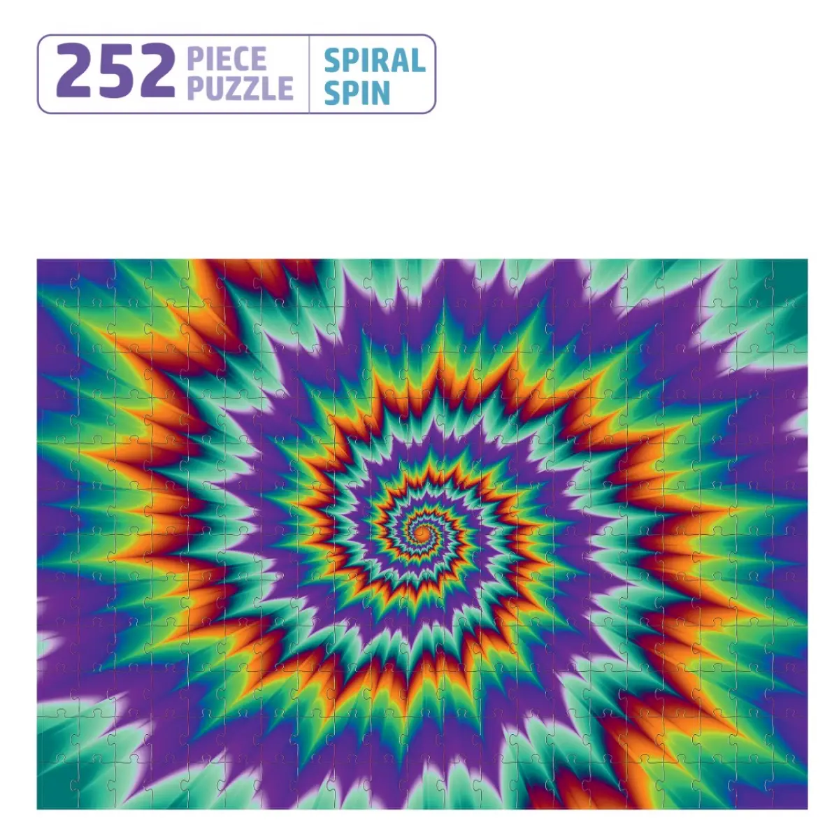 Flo 252 Puzzle Spiral Spin Jigsaw Puzzle for kids, Multicolour, 8Y+